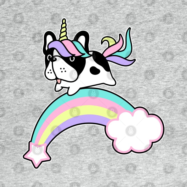 French Bulldog Puppy Unicorn by Happy Lime